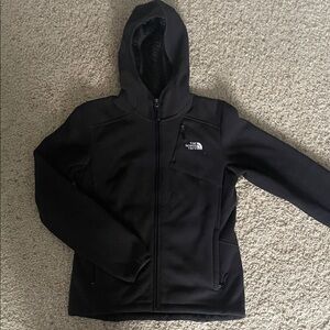 The North Face Black Fleece Hoodie Jacket Women’s Small Sherpa